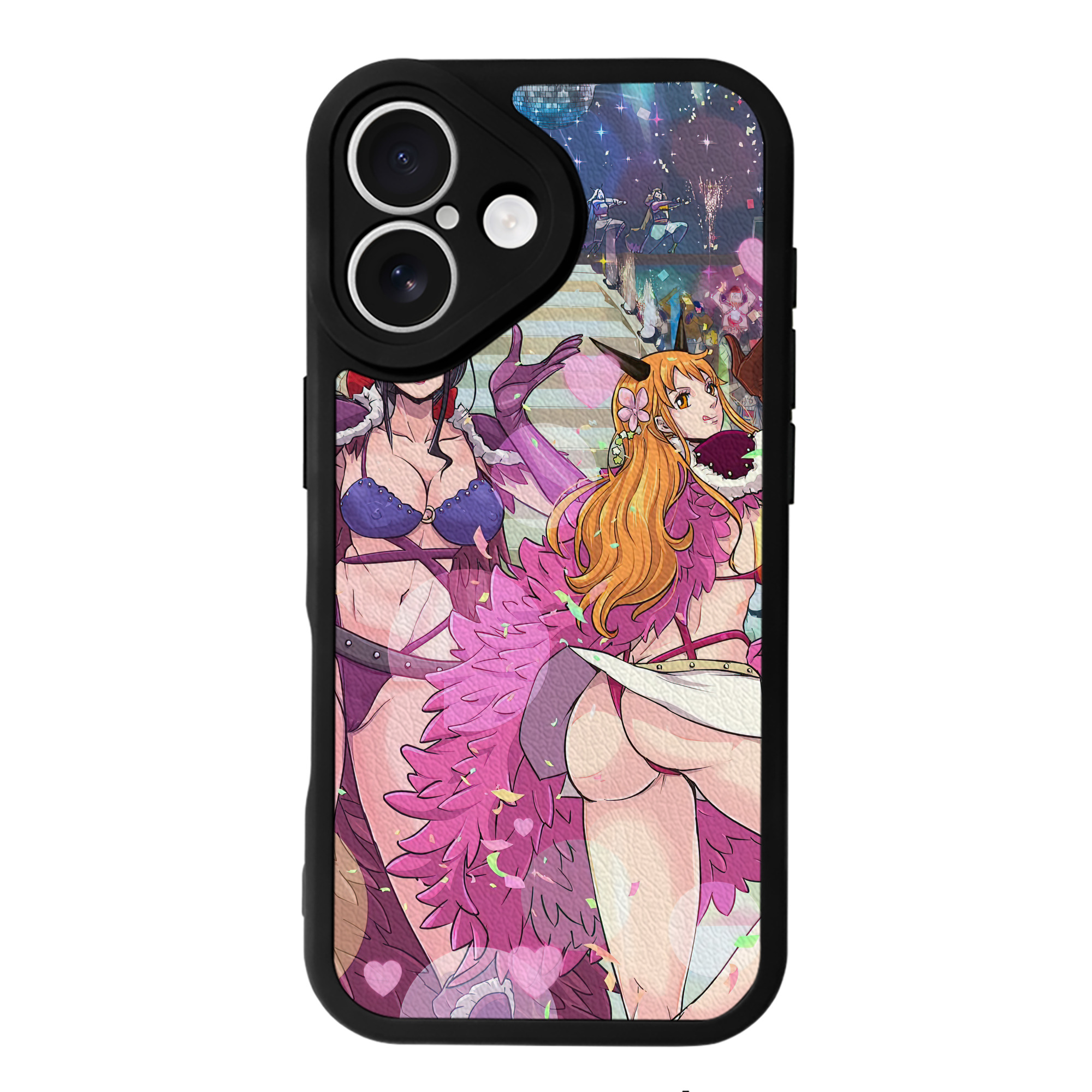 （画像用） ワンピース ONE PIECE 【iPhone 16シリーズ対応】シリコンスマホケース（レザー調） 材質：シリコン